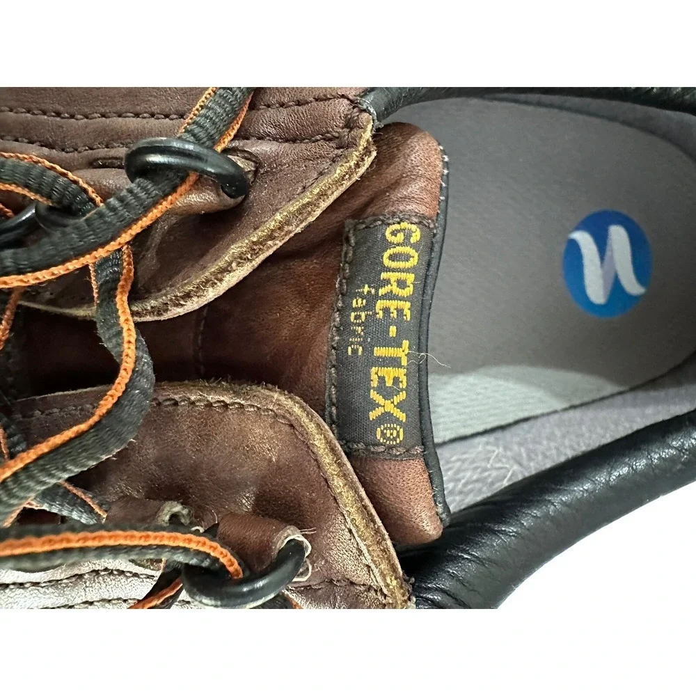 Rockport Vibram Men's Shoes 10 W  Brown Leather‎ Rugged Oxford Gore-Tex M9021